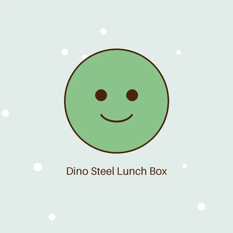 Dino Steel Lunch Box – Green