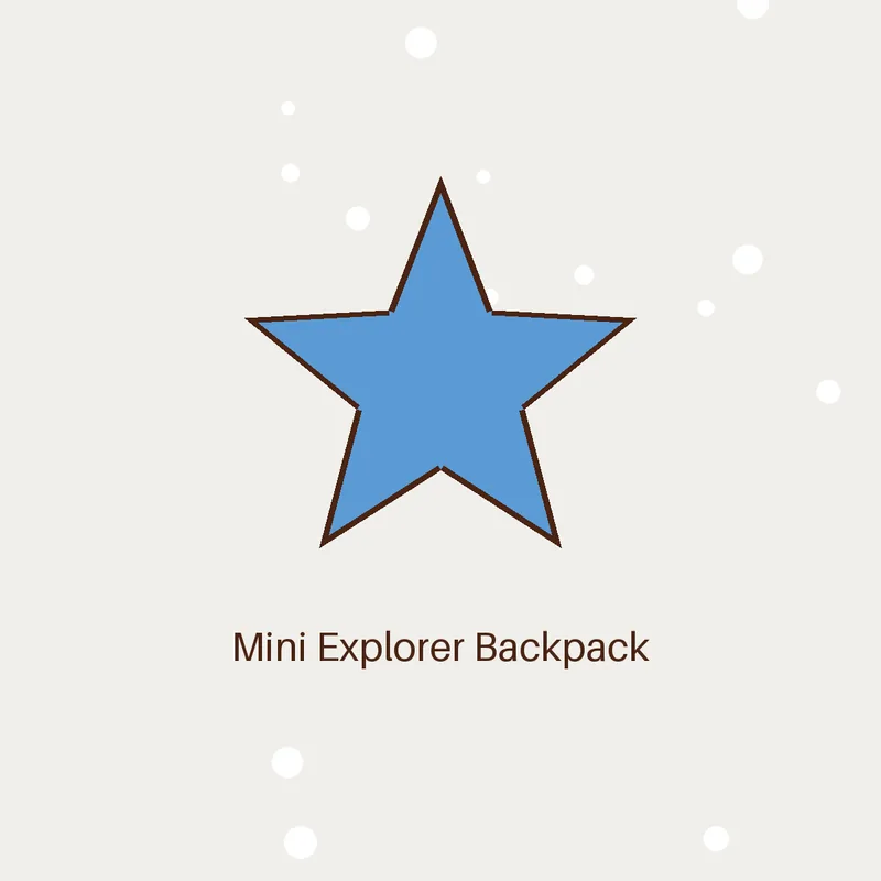 Mini Explorer Backpack – Blue