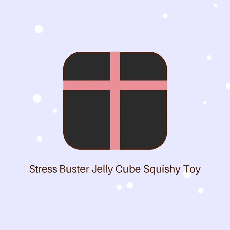 Stress Buster Jelly Cube Squishy Toy – Black