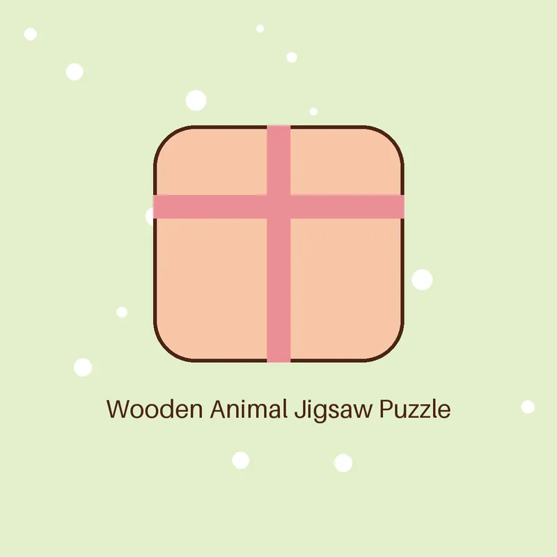 Wooden Animal Jigsaw Puzzle, view 1